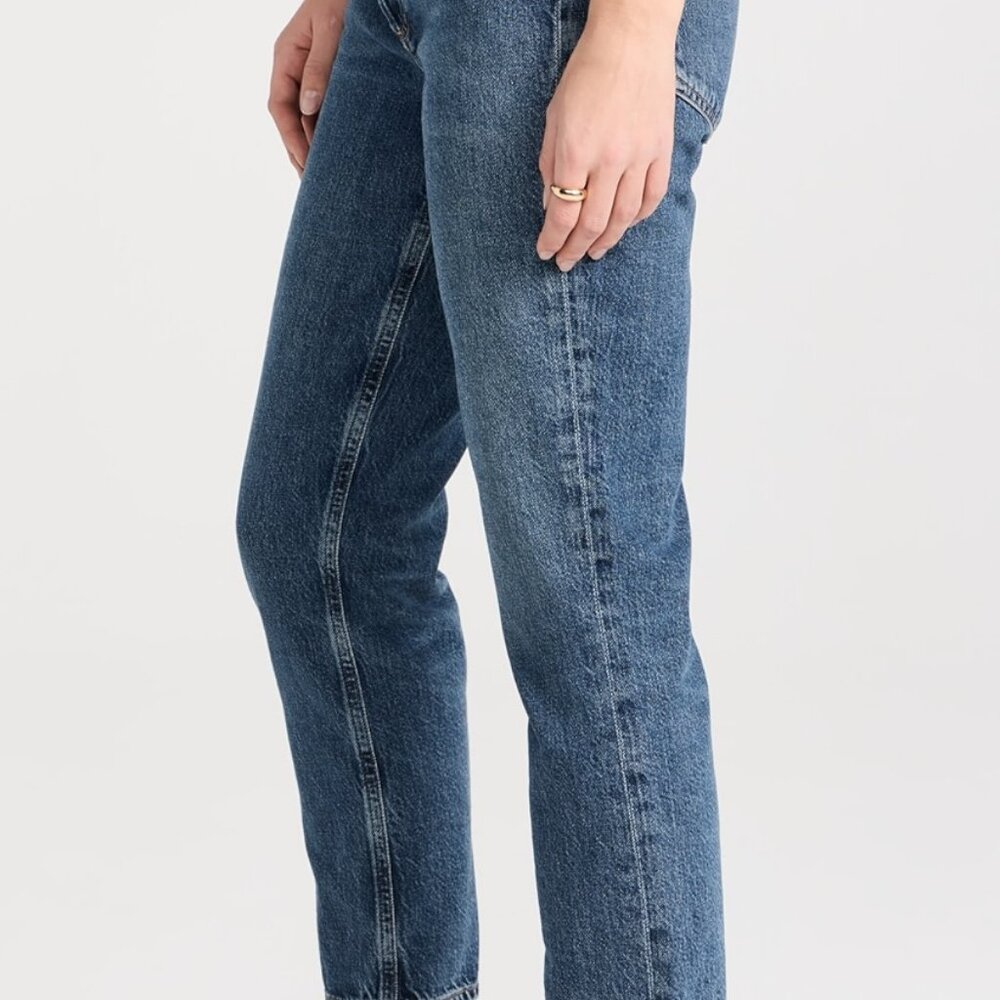 AGOLDE Riley Crop High Rise Straight Jeans - Picture 2 of 6
